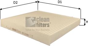 Clean Filters NC2206 - Filtre, air de l'habitacle cwaw.fr