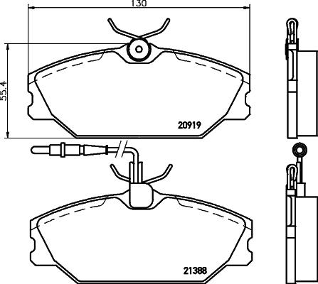 Cobreq N-441 - Kit de plaquettes de frein, frein à disque cwaw.fr