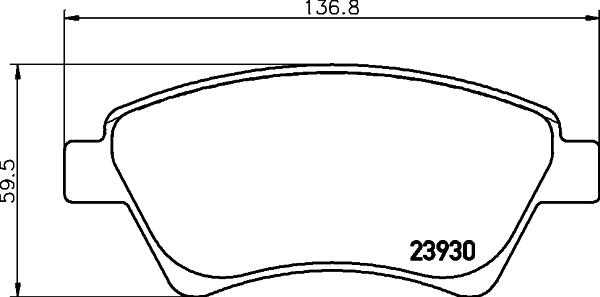 Cobreq N-452 - Kit de plaquettes de frein, frein à disque cwaw.fr