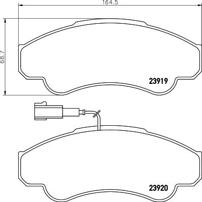 Cobreq N-596 - Kit de plaquettes de frein, frein à disque cwaw.fr