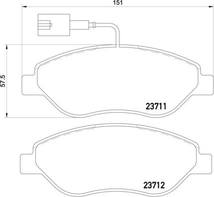 Cobreq N-592 - Kit de plaquettes de frein, frein à disque cwaw.fr