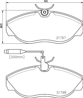 Cobreq N-553 - Kit de plaquettes de frein, frein à disque cwaw.fr