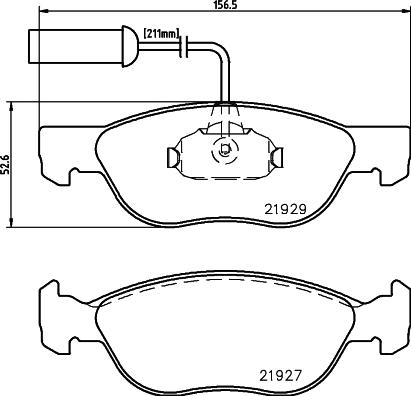 Cobreq N564 - Kit de plaquettes de frein, frein à disque cwaw.fr