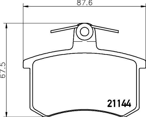 Cobreq N-514 - Kit de plaquettes de frein, frein à disque cwaw.fr