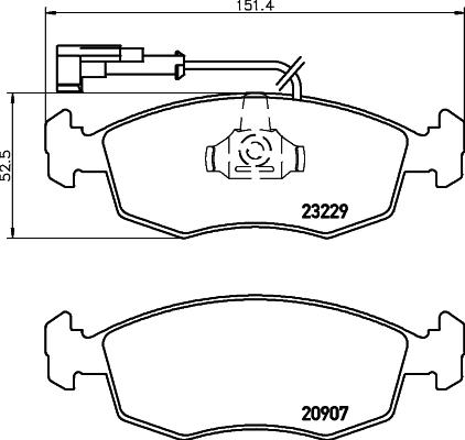 Cobreq N-516 - Kit de plaquettes de frein, frein à disque cwaw.fr