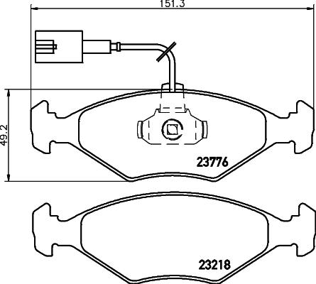 Cobreq N-524 - Kit de plaquettes de frein, frein à disque cwaw.fr