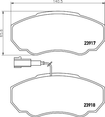 Cobreq N-573 - Kit de plaquettes de frein, frein à disque cwaw.fr