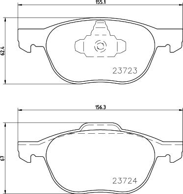 Cobreq N-192 - Kit de plaquettes de frein, frein à disque cwaw.fr