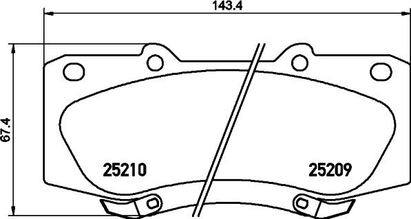 Cobreq N-1447 - Kit de plaquettes de frein, frein à disque cwaw.fr