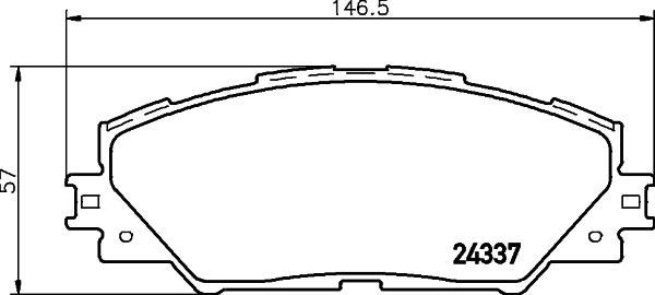 Cobreq N-1456 - Kit de plaquettes de frein, frein à disque cwaw.fr