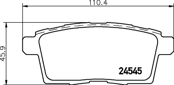 Cobreq N-1466 - Kit de plaquettes de frein, frein à disque cwaw.fr