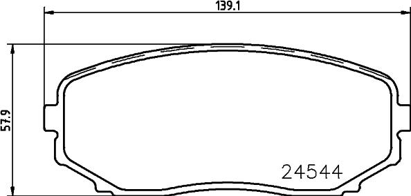 Cobreq N-1467 - Kit de plaquettes de frein, frein à disque cwaw.fr