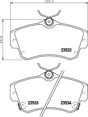 Cobreq N-1425 - Kit de plaquettes de frein, frein à disque cwaw.fr