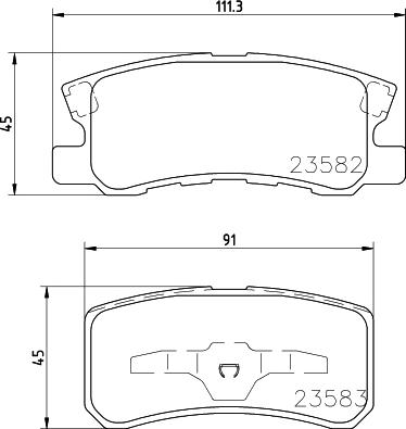 Cobreq N-1470 - Kit de plaquettes de frein, frein à disque cwaw.fr