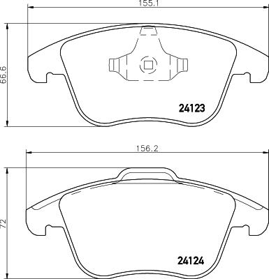 Cobreq N-1472 - Kit de plaquettes de frein, frein à disque cwaw.fr