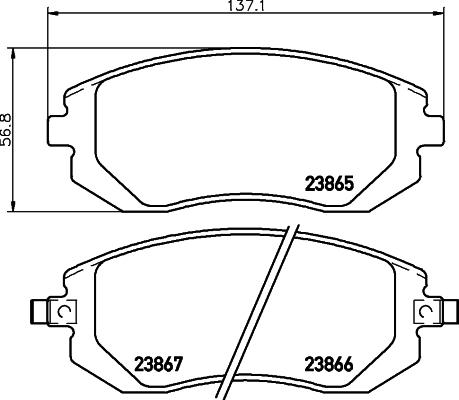 Cobreq N-1477 - Kit de plaquettes de frein, frein à disque cwaw.fr