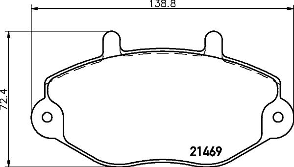 Cobreq N-154 - Kit de plaquettes de frein, frein à disque cwaw.fr