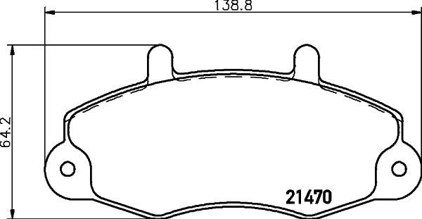 Cobreq N-155 - Kit de plaquettes de frein, frein à disque cwaw.fr