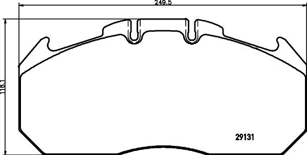 Cobreq N-1504 - Kit de plaquettes de frein, frein à disque cwaw.fr