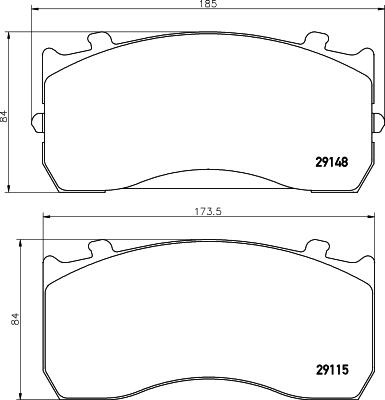 Cobreq N-1505 - Kit de plaquettes de frein, frein à disque cwaw.fr