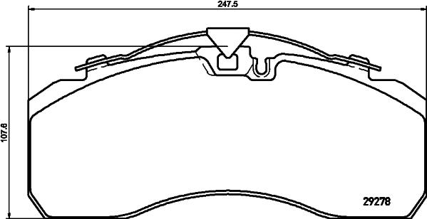 FTE 9500132 - Kit de plaquettes de frein, frein à disque cwaw.fr