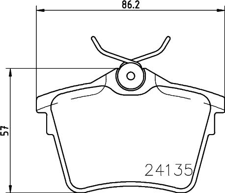 Cobreq N-1199 - Kit de plaquettes de frein, frein à disque cwaw.fr