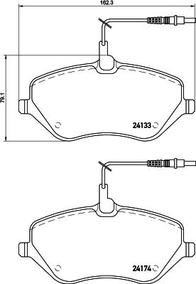 Cobreq N-1197 - Kit de plaquettes de frein, frein à disque cwaw.fr