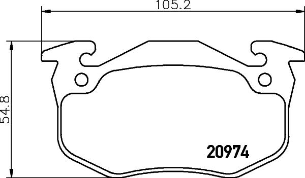 Cobreq N-1159 - Kit de plaquettes de frein, frein à disque cwaw.fr