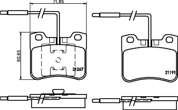 Cobreq N-1151 - Kit de plaquettes de frein, frein à disque cwaw.fr