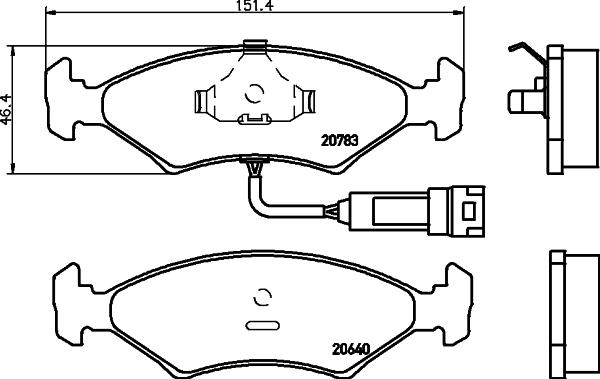 Cobreq N-116 - Kit de plaquettes de frein, frein à disque cwaw.fr