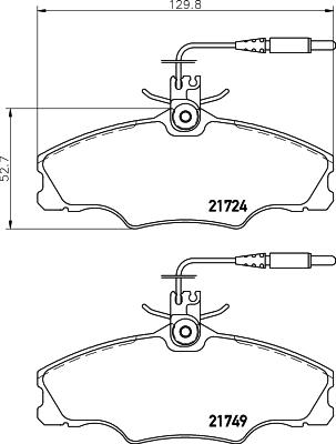 Cobreq N-1113 - Kit de plaquettes de frein, frein à disque cwaw.fr