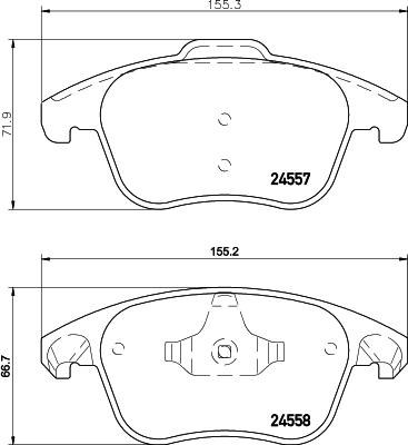 Cobreq N-1186 - Kit de plaquettes de frein, frein à disque cwaw.fr