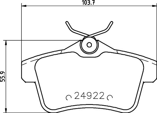 Cobreq N-1183 - Kit de plaquettes de frein, frein à disque cwaw.fr