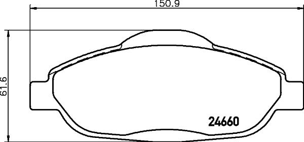 Cobreq N-1182 - Kit de plaquettes de frein, frein à disque cwaw.fr