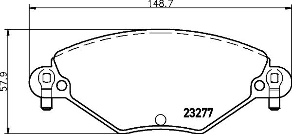 Cobreq N-1174 - Kit de plaquettes de frein, frein à disque cwaw.fr