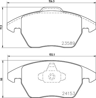 Cobreq N-1175 - Kit de plaquettes de frein, frein à disque cwaw.fr