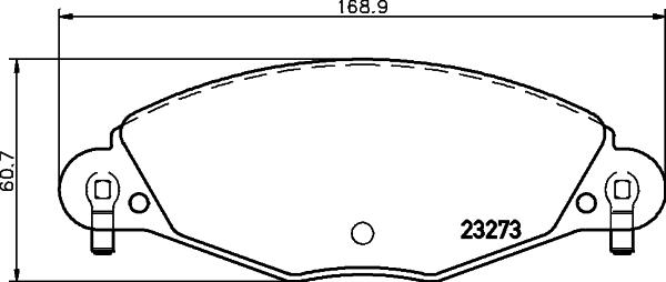 Cobreq N-1173 - Kit de plaquettes de frein, frein à disque cwaw.fr