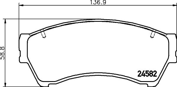 Cobreq N-185 - Kit de plaquettes de frein, frein à disque cwaw.fr