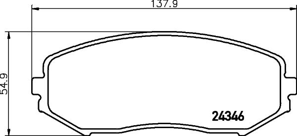 Cobreq N-1399 - Kit de plaquettes de frein, frein à disque cwaw.fr