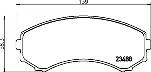 Cobreq N-1343 - Kit de plaquettes de frein, frein à disque cwaw.fr