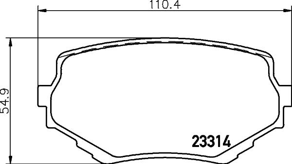 Cobreq N-1303 - Kit de plaquettes de frein, frein à disque cwaw.fr