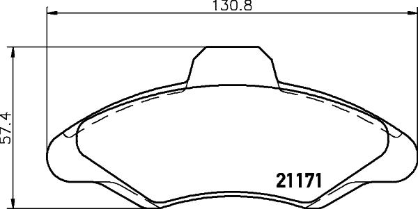 Cobreq N-130 - Kit de plaquettes de frein, frein à disque cwaw.fr