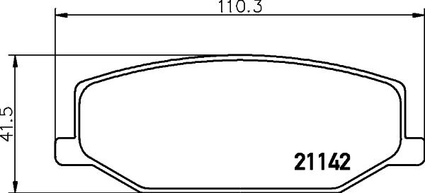 Cobreq N-1312 - Kit de plaquettes de frein, frein à disque cwaw.fr