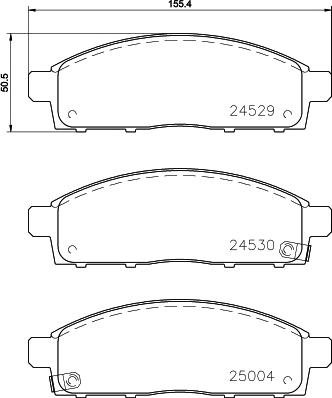 Cobreq N-1382 - Kit de plaquettes de frein, frein à disque cwaw.fr