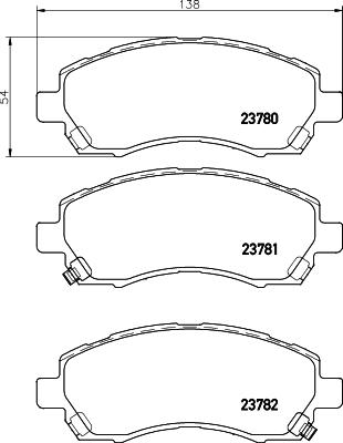 Cobreq N-1336 - Kit de plaquettes de frein, frein à disque cwaw.fr