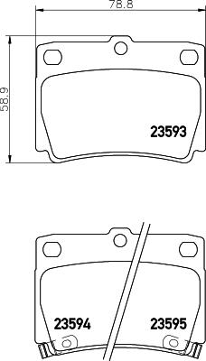 Cobreq N-1295 - Kit de plaquettes de frein, frein à disque cwaw.fr