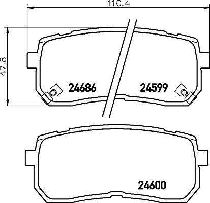 Cobreq N-1292 - Kit de plaquettes de frein, frein à disque cwaw.fr