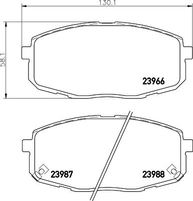 Cobreq N-1247 - Kit de plaquettes de frein, frein à disque cwaw.fr