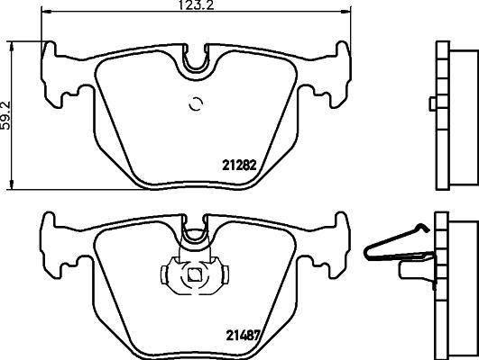 Cobreq N-1262 - Kit de plaquettes de frein, frein à disque cwaw.fr