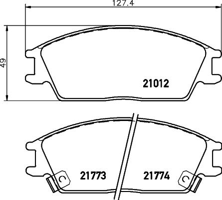 Cobreq N-1201 - Kit de plaquettes de frein, frein à disque cwaw.fr